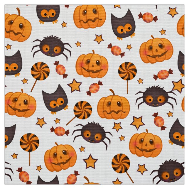 Tela Ilustracion lindo del modelo de Halloween (Retal)