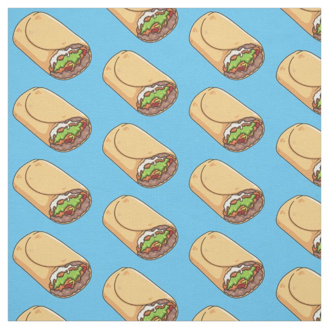 Tela Ilustracion personalizado Burrito (Retal)