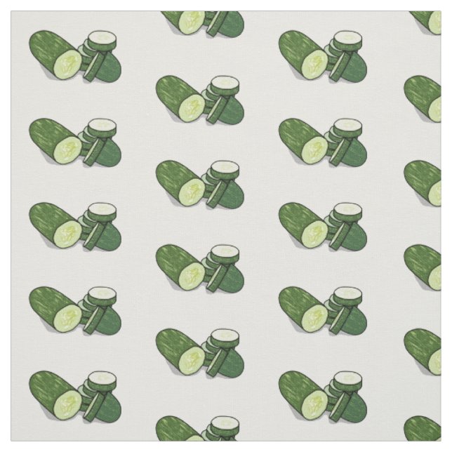 Tela Ilustracion personalizado Cucumber (Retal)