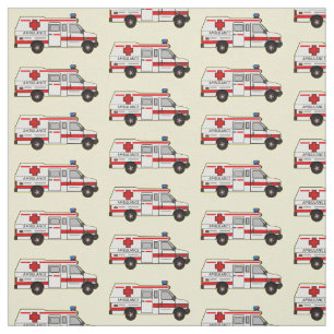 Tela Ilustracion personalizado de ambulancia