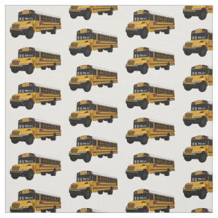 Tela Ilustracion personalizado de autobús escolar