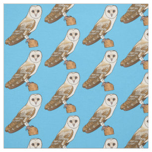 Tela Ilustracion personalizado de aves de búho de Barn