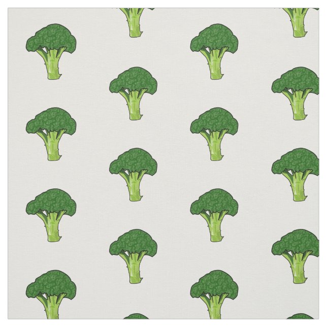 Tela Ilustracion personalizado de Broccoli (Retal)