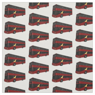 Tela Ilustracion personalizado de bus de dos pisos