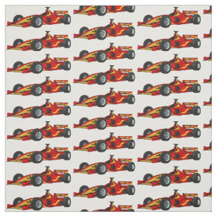 Tela Ilustracion personalizado de coches de carreras de
