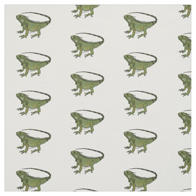 Tela Ilustracion personalizado de Iguana (Retal)
