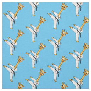 Tela Ilustracion personalizado de Kung Fu giraffe
