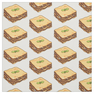 Tela Ilustracion personalizado de Lasagna