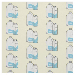 Tela Ilustracion personalizado de leche
