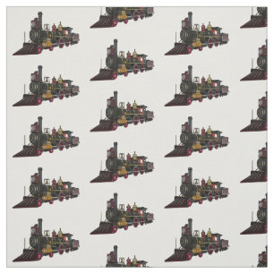Tela Ilustracion personalizado de locomotora de vapor