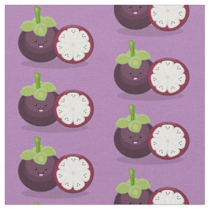 Tela Ilustracion personalizado de mangostino morado
