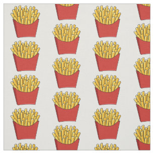 Tela Ilustracion personalizado de patatas fritas