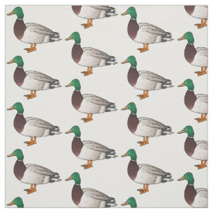 Tela Ilustracion personalizado de pato mallard