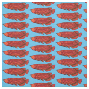 Tela Ilustracion personalizado de pescado de Arowana Ro