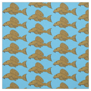 Tela Ilustracion personalizado de pescado Pleco