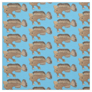 Tela Ilustracion personalizado de pez mano