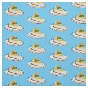 Tela Ilustracion personalizado de queso de limón