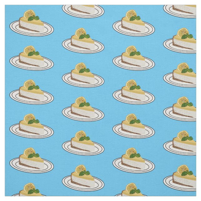 Tela Ilustracion personalizado de queso de limón (Retal)