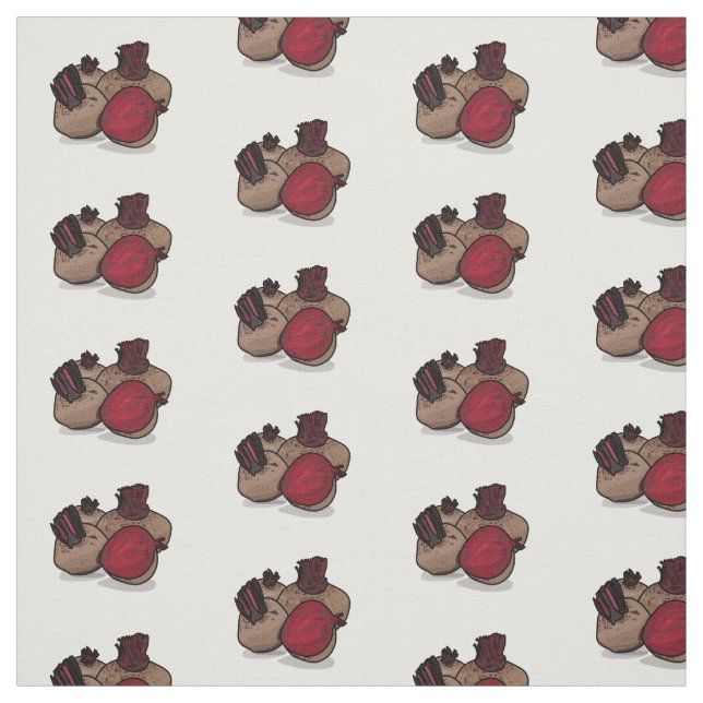 Tela Ilustracion personalizado de remolacha (Retal)