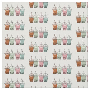 Tela Ilustracion personalizado de té de burbujas