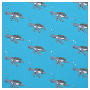 Tela Ilustracion personalizado de tortuga marina de beb