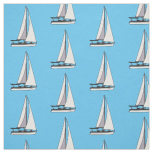 Tela Ilustracion personalizado de velero