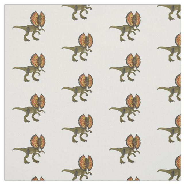 Tela Ilustracion personalizado Dilophosaurus (Retal)