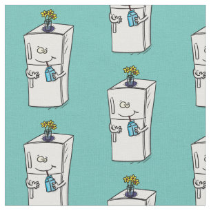 Tela Ilustracion personalizado frigorífico divertido