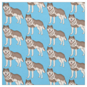 Tela Ilustracion personalizado husky siberiano