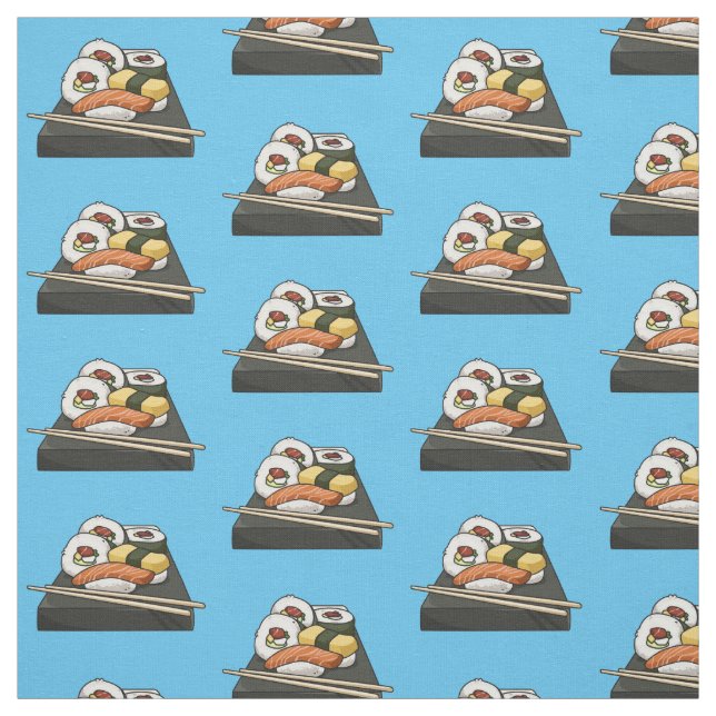 Tela Ilustracion personalizado Sushi (Retal)