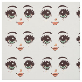 Tela ilustraciones de arte facial de muñecas personaliz