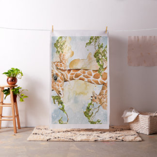 Tela Imagen animal del retrato de la jirafa