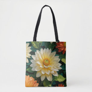 Tela Imagen de flor n.º 17, serie floral, bolso tote