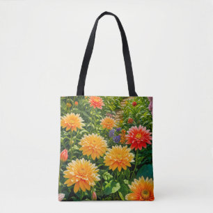 Tela Imagen de flor n.º 26, serie floral, bolso tote