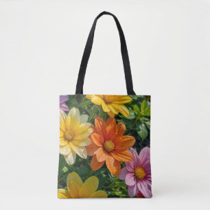 Tela Imagen de flor n.º 27, serie floral, bolso tote