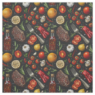 Tela Imagen de los productos de cocina.