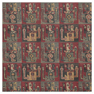 Tela Imagen de patrón tribal precolombino peruano