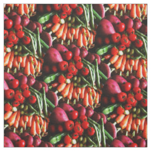 Tela Imagen de verduras de jardín vegetarianas