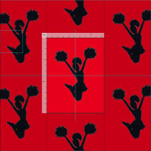 Imagen más pequeña de Silhouette de fondo rojo