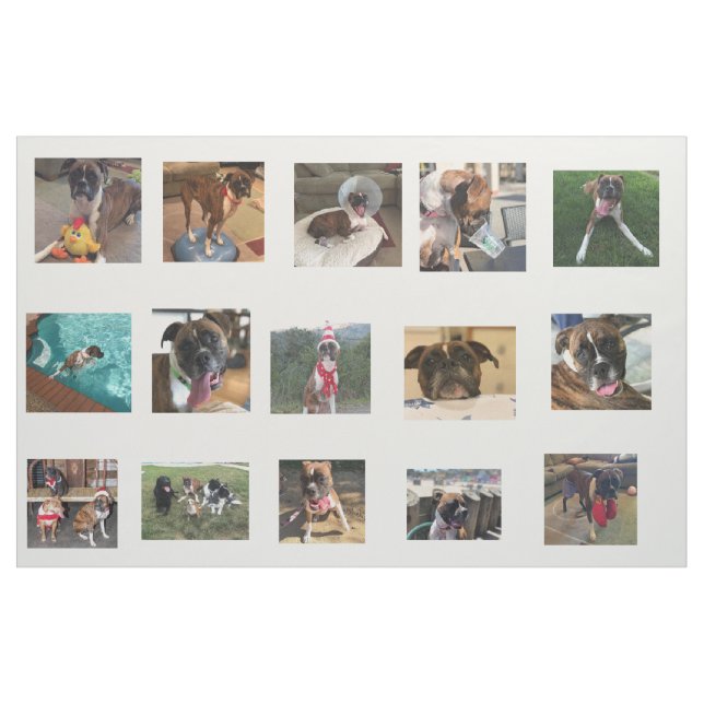 Tela imágenes del perro ("Cuarto gordo" (fat quarter))