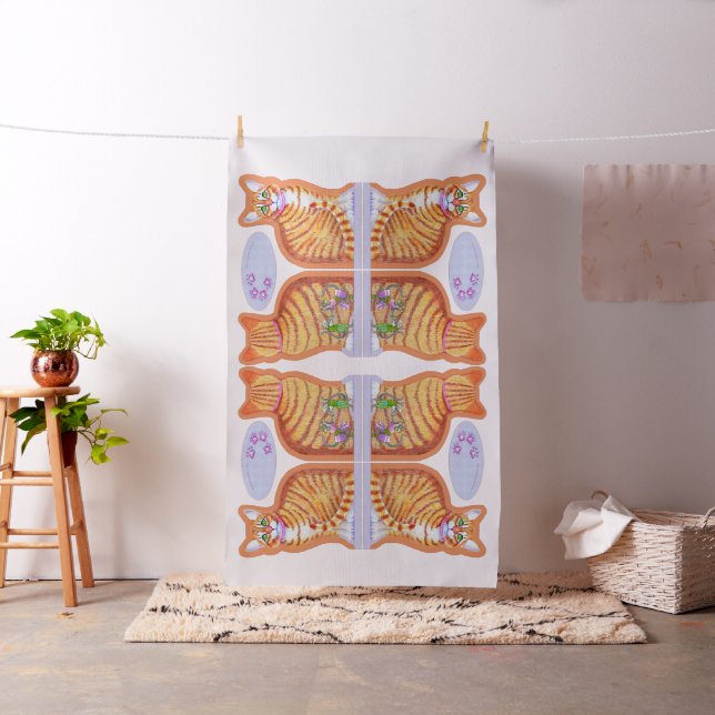 Tela Imágenes Espejo de almohada de ratones de gato bai (In Situ)