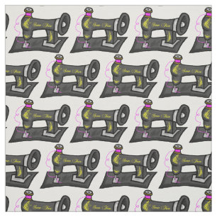 Tela impresa a máquina de costura pasada de moda