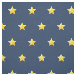 Tela Impresa Azul Marino con Estrellas Doradas Náu