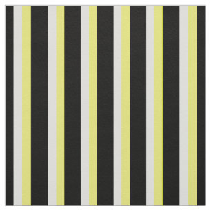 Tela impresa, en blanco y negro y amarillo