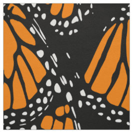 Tela impresa, en blanco y negro y Naranja