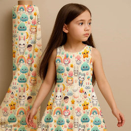 Tela Impresa para Guardería Caprichosa Pastel de C