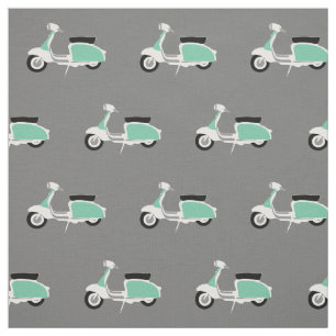 Tela impresa vespa retra por Rupert y la amapola