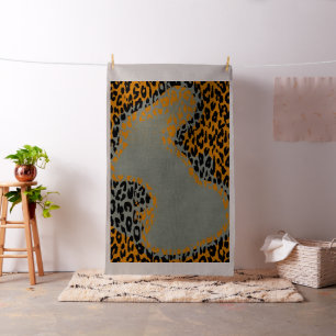 Tela Impresión animal del leopardo #19