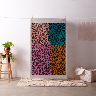Tela Impresión animal del leopardo #35
