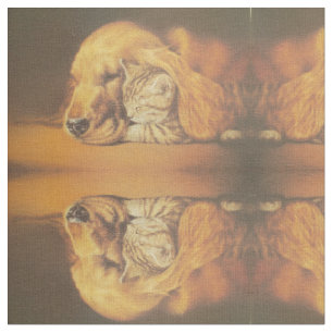 Tela Impresión asombrosa del arte de la peluca de gatos